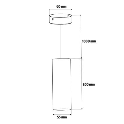 Brilagi - LED RGBW Stmívatelný lustr na lanku SELE 1xGU10/6W/230V 3000K černá/zlatá