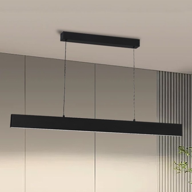 Brilagi - LED Stmívatelný lustr na lanku SLIMLINE LED/40W/230V 3000-6000K černá + dálkové ovládání