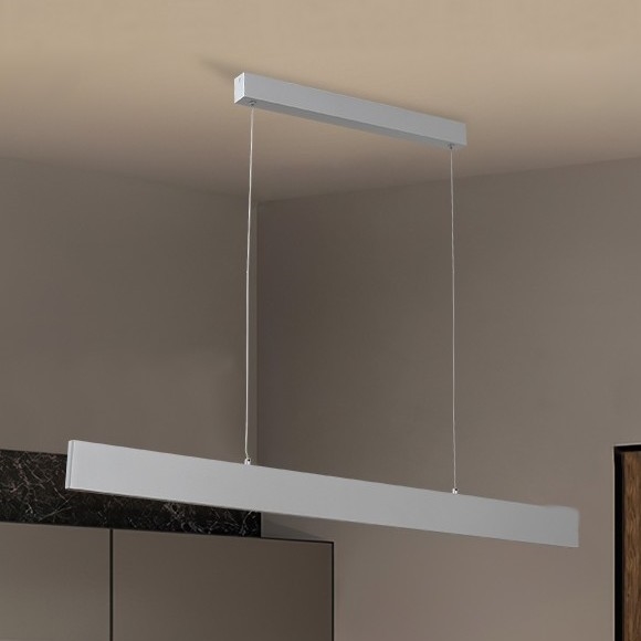 Brilagi - LED Stmívatelný lustr na lanku SLIMLINE LED/40W/230V 3000-6000K stříbrná + dálkové ovládání