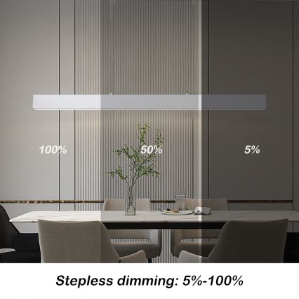 Brilagi - LED Stmívatelný lustr na lanku SLEEKLINE SMART LED/40W/230V 3000-6000K Wi-Fi Tuya bílá + dálkové ovládání