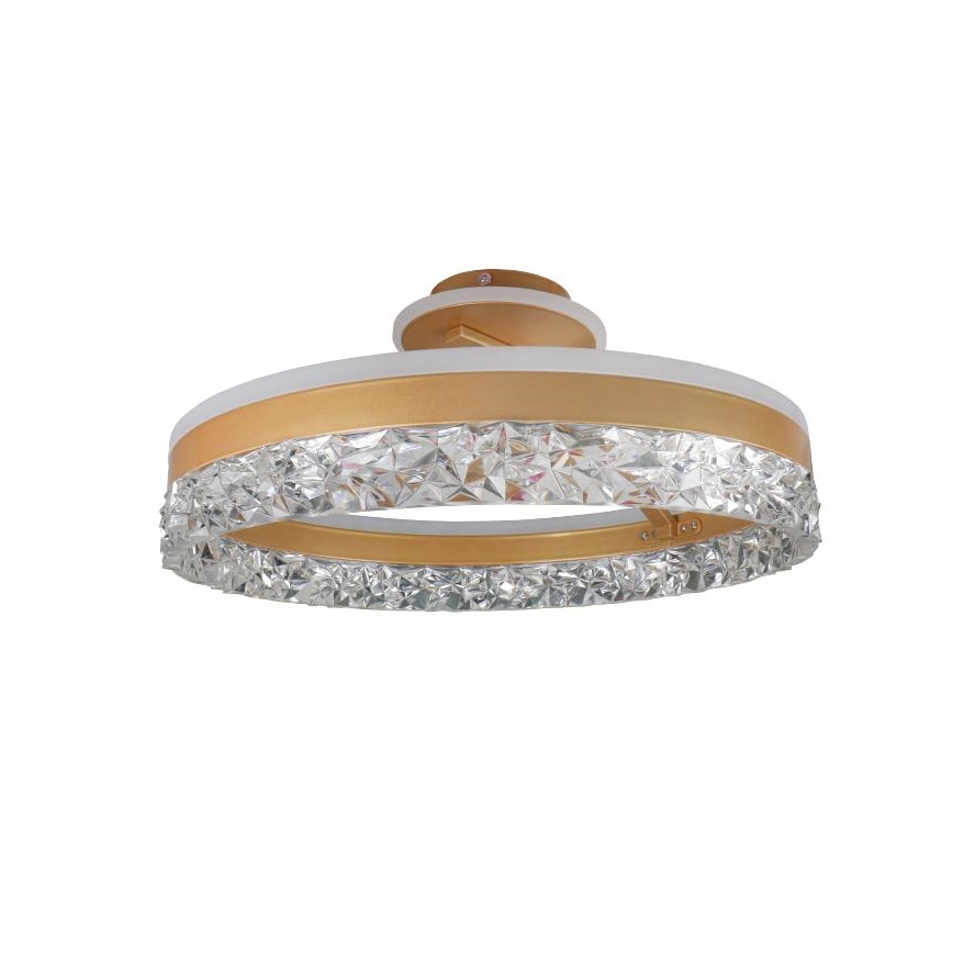 Brilagi - LED Stmívatelný přisazený lustr LED/86W/230V 3000-6500K zlatá + dálkové ovládání