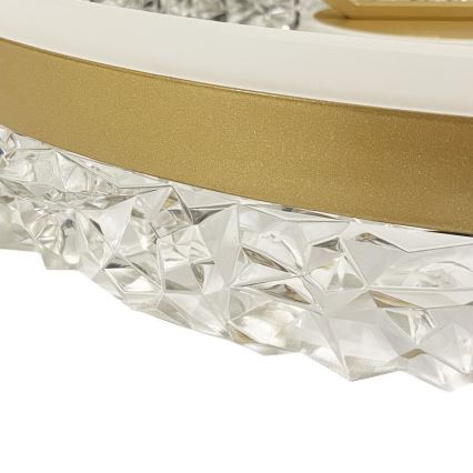 Brilagi - LED Stmívatelný přisazený lustr LED/86W/230V 3000-6500K zlatá + dálkové ovládání