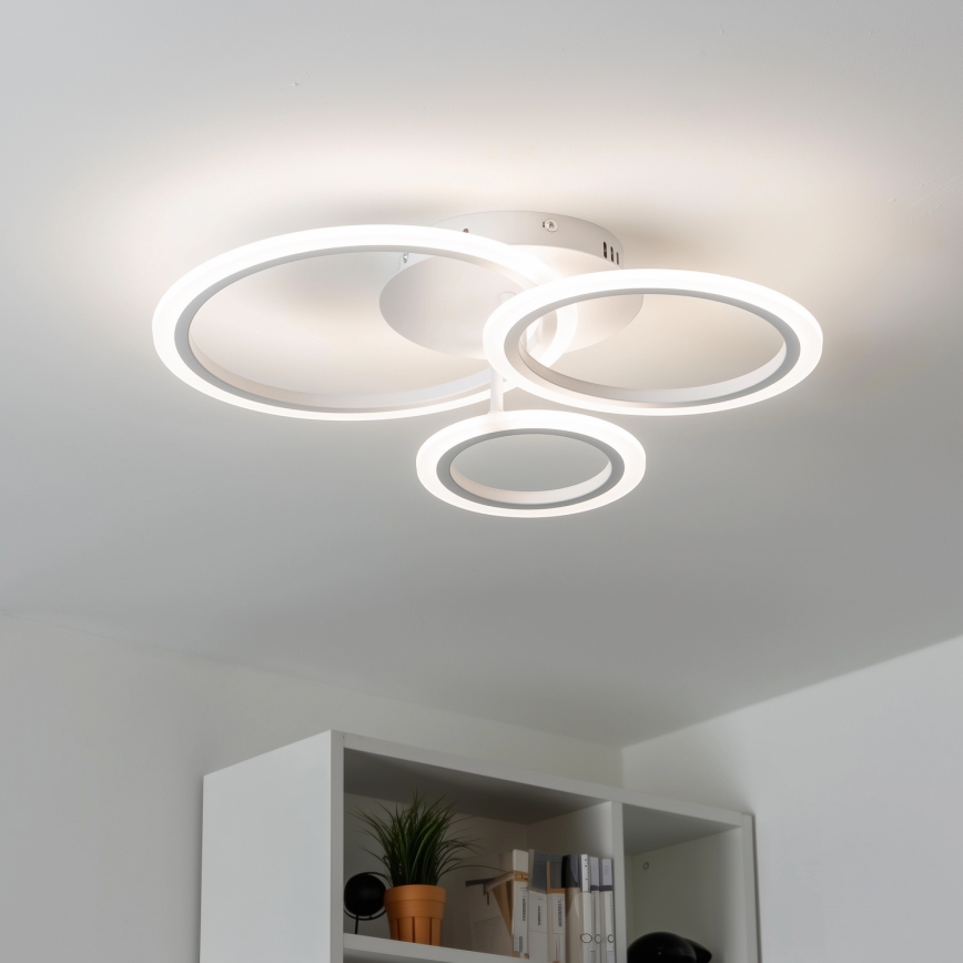 Brilagi - LED Stmívatelný přisazený lustr ORBITS LED/40W/230V 3000-6500K bílá + dálkové ovládání