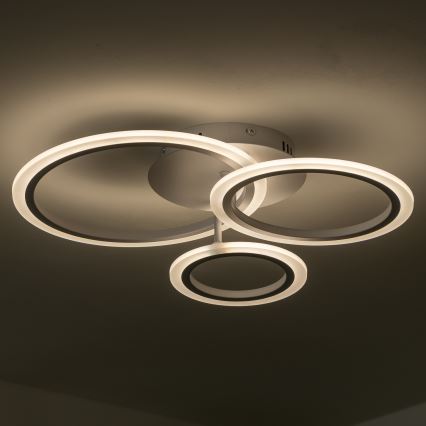 Brilagi - LED Stmívatelný přisazený lustr ORBITS LED/40W/230V 3000-6500K bílá + dálkové ovládání