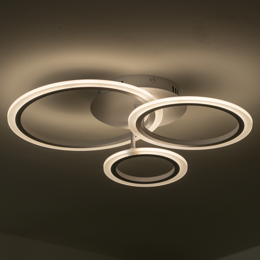 Brilagi - LED Stmívatelný přisazený lustr ORBITS LED/40W/230V 3000-6500K bílá + dálkové ovládání