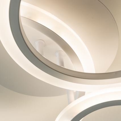 Brilagi - LED Stmívatelný přisazený lustr ORBITS LED/40W/230V 3000-6500K bílá + dálkové ovládání