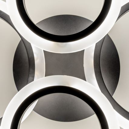 Brilagi - LED Stmívatelný přisazený lustr ORBITS LED/50W/230V 3000-6500K antracit + dálkové ovládání