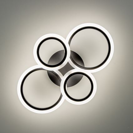 Brilagi - LED Stmívatelný přisazený lustr ORBITS LED/50W/230V 3000-6500K antracit + dálkové ovládání