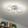Brilagi - LED Stmívatelný přisazený lustr ORBITS LED/50W/230V 3000-6500K antracit + dálkové ovládání