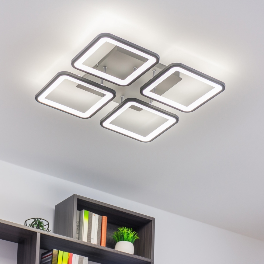 Brilagi - LED Stmívatelný přisazený lustr SQUARED LED/85W/230V 3000-6500K + dálkové ovládání