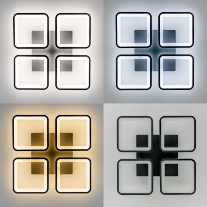 Brilagi - LED Stmívatelný přisazený lustr SQUARED LED/85W/230V 3000-6500K + dálkové ovládání