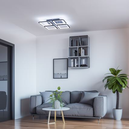 Brilagi - LED Stmívatelný přisazený lustr SQUARED LED/85W/230V 3000-6500K + dálkové ovládání