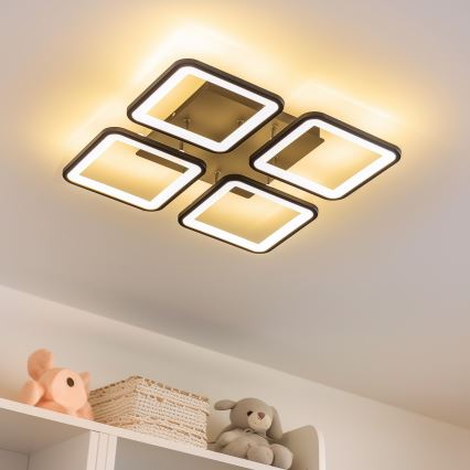 Brilagi - LED Stmívatelný přisazený lustr SQUARED LED/85W/230V 3000-6500K + dálkové ovládání