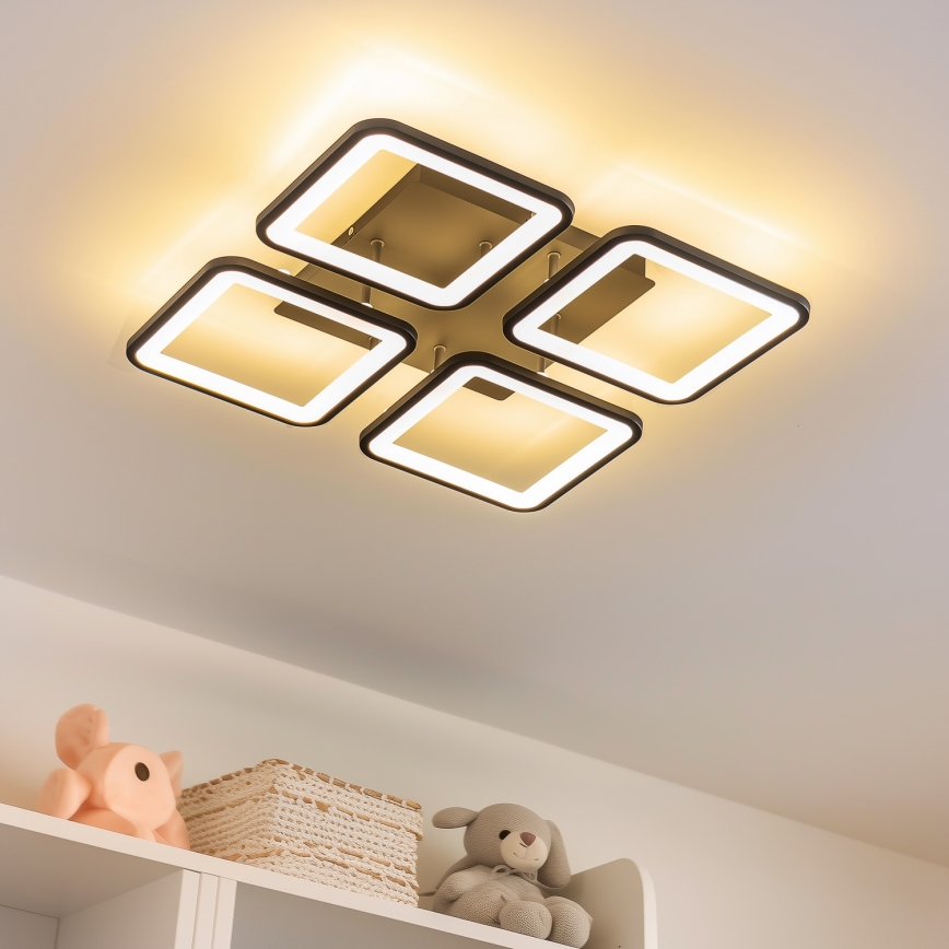 Brilagi - LED Stmívatelný přisazený lustr SQUARED LED/85W/230V 3000-6500K + dálkové ovládání