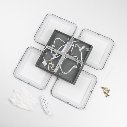 Brilagi - LED Stmívatelný přisazený lustr SQUARED LED/85W/230V 3000-6500K + dálkové ovládání