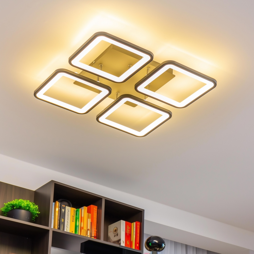 Brilagi - LED Stmívatelný přisazený lustr SQUARED LED/85W/230V 3000-6500K + dálkové ovládání
