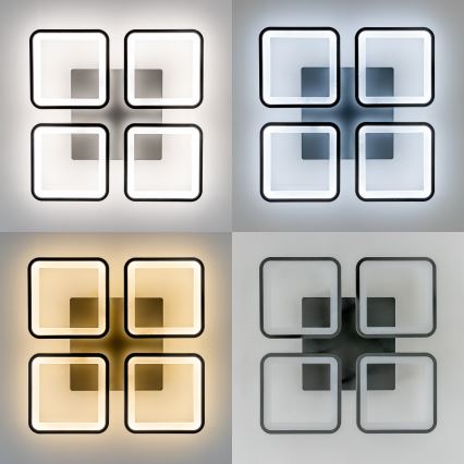 Brilagi - LED Stmívatelný přisazený lustr SQUARED LED/85W/230V 3000-6500K + dálkové ovládání