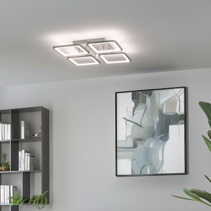 Brilagi - LED Stmívatelný přisazený lustr SQUARED LED/85W/230V 3000-6500K + dálkové ovládání