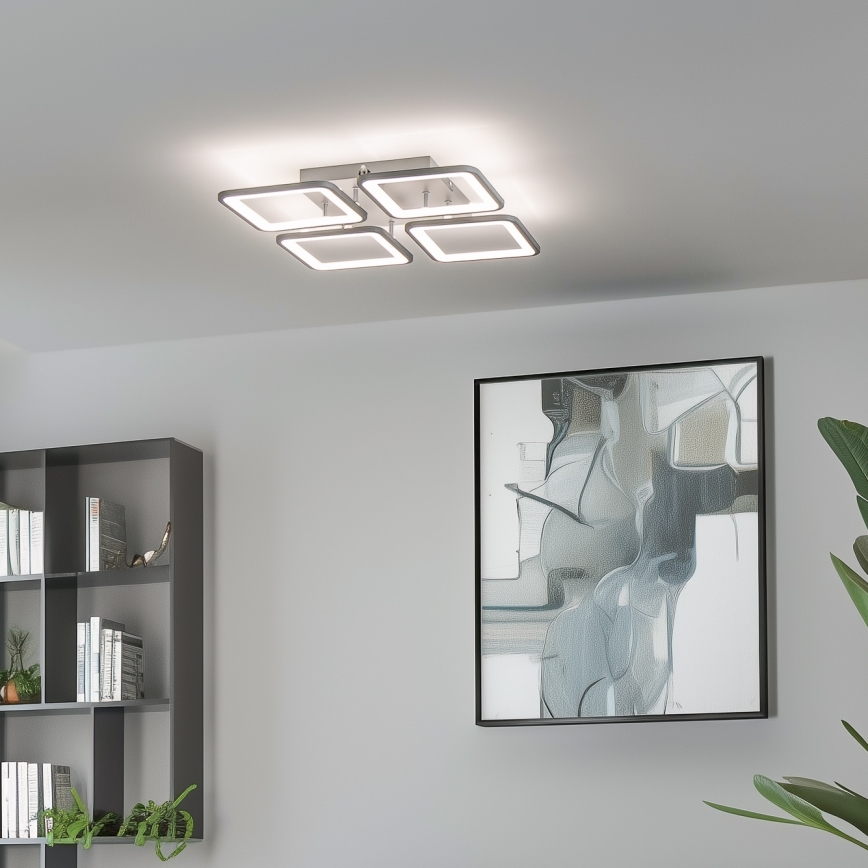 Brilagi - LED Stmívatelný přisazený lustr SQUARED LED/85W/230V 3000-6500K + dálkové ovládání