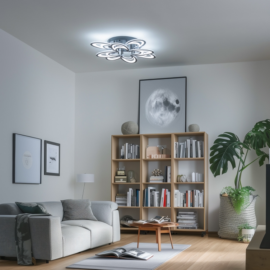 Brilagi - LED Stmívatelný přisazený lustr TWIST LED/125W/230V 3000-6500K + dálkové ovládání