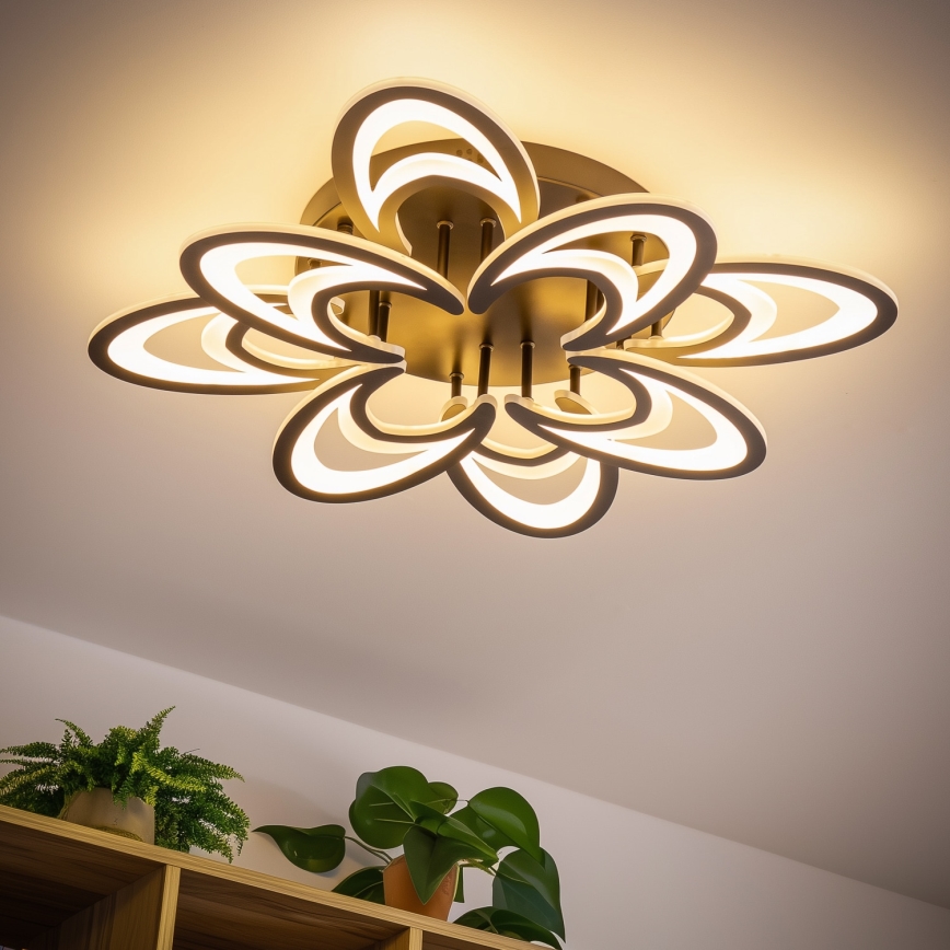 Brilagi - LED Stmívatelný přisazený lustr TWIST LED/125W/230V 3000-6500K + dálkové ovládání