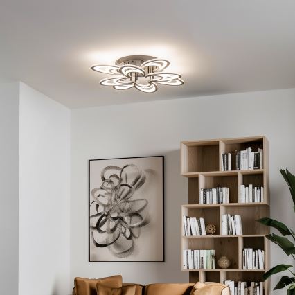 Brilagi - LED Stmívatelný přisazený lustr TWIST LED/125W/230V 3000-6500K + dálkové ovládání