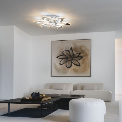 Brilagi - LED Stmívatelný přisazený lustr TWIST LED/180W/230V 3000-6500K + dálkové ovládání