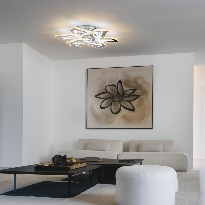 Brilagi - LED Stmívatelný přisazený lustr TWIST LED/180W/230V 3000-6500K + dálkové ovládání