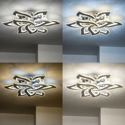 Brilagi - LED Stmívatelný přisazený lustr TWIST LED/180W/230V 3000-6500K + dálkové ovládání