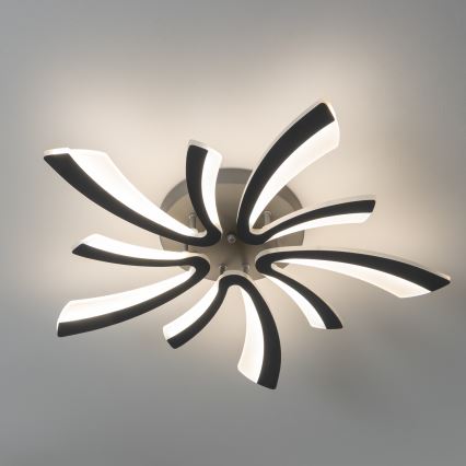 Brilagi - LED Stmívatelný přisazený lustr TWIST LED/55W/230V 3000-6500K antracit + dálkové ovládání