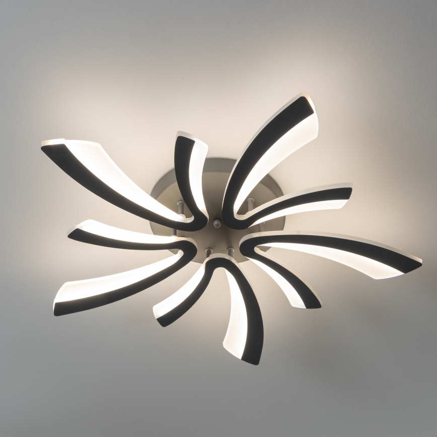 Brilagi - LED Stmívatelný přisazený lustr TWIST LED/55W/230V 3000-6500K antracit + dálkové ovládání