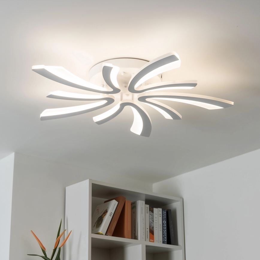 Brilagi - LED Stmívatelný přisazený lustr TWIST LED/55W/230V 3000-6500K bílá + dálkové ovládání