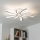 Brilagi - LED Stmívatelný přisazený lustr TWIST LED/55W/230V 3000-6500K bílá + dálkové ovládání