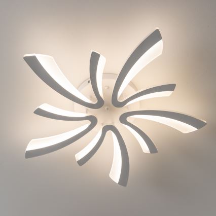 Brilagi - LED Stmívatelný přisazený lustr TWIST LED/55W/230V 3000-6500K bílá + dálkové ovládání