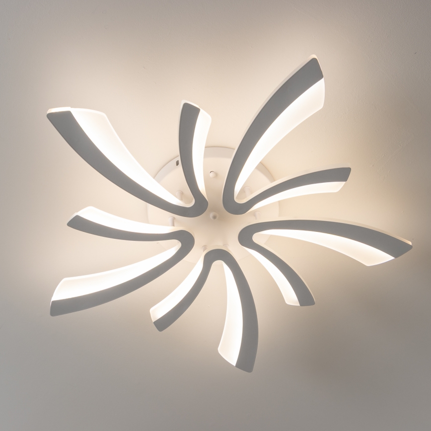 Brilagi - LED Stmívatelný přisazený lustr TWIST LED/55W/230V 3000-6500K bílá + dálkové ovládání