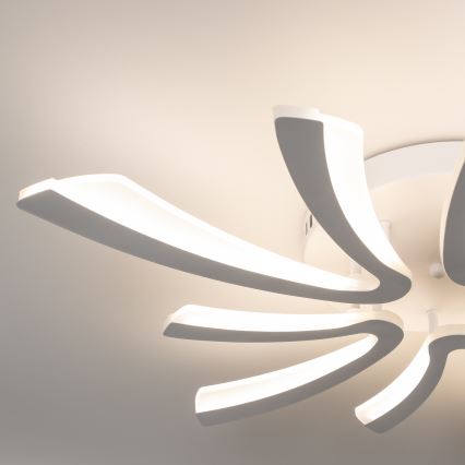 Brilagi - LED Stmívatelný přisazený lustr TWIST LED/55W/230V 3000-6500K bílá + dálkové ovládání