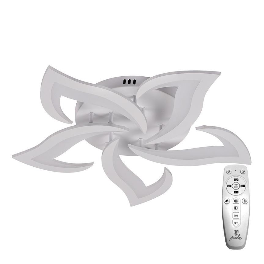 Brilagi - LED Stmívatelný přisazený lustr TWIST LED/55W/230V 3000-6500K bílá + dálkové ovládání