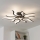 Brilagi - LED Stmívatelný přisazený lustr TWIST LED/65W/230V 3000-6500K černá + dálkové ovládání