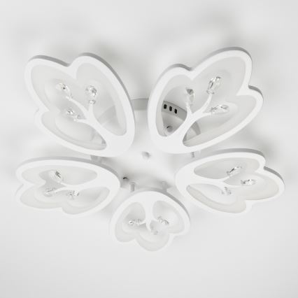 Brilagi - LED Stmívatelný přisazený lustr TWIST LED/80W/230V 3000-6500K bílá + dálkové ovládání