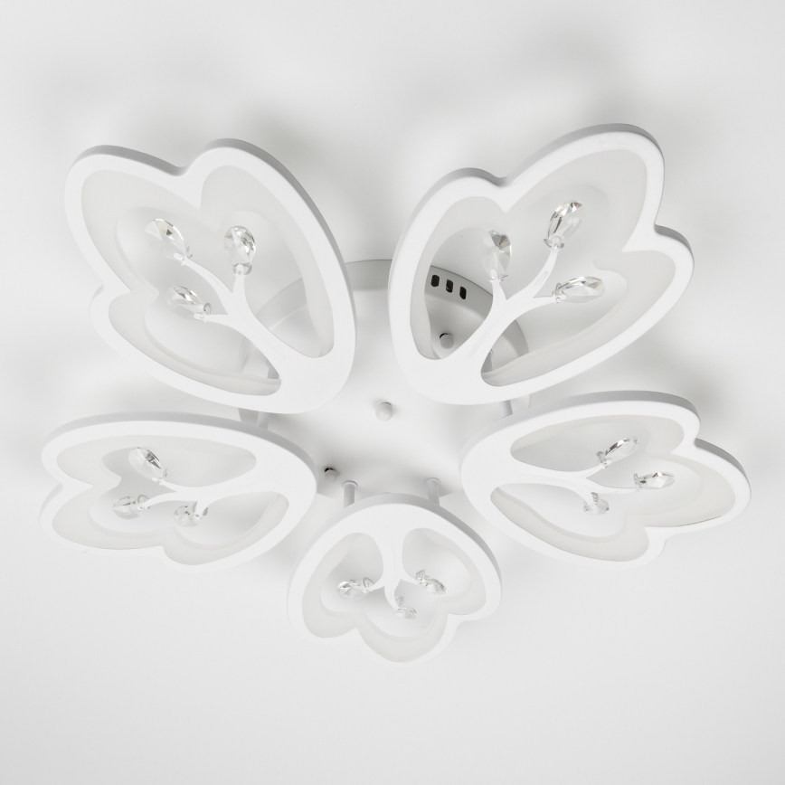 Brilagi - LED Stmívatelný přisazený lustr TWIST LED/80W/230V 3000-6500K bílá + dálkové ovládání
