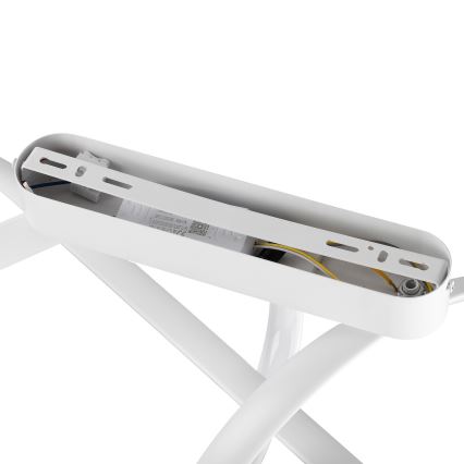 Brilagi - LED Stmívatelný přisazený lustr TWISTER LED/60W/230V 3000-6000K bílá + dálkové ovládání