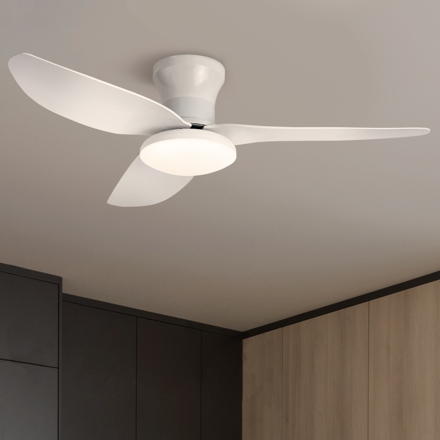 Brilagi - LED Stmívatelný stropní ventilátor LED/30W/230V 3000-6500K bílá + dálkové ovládání