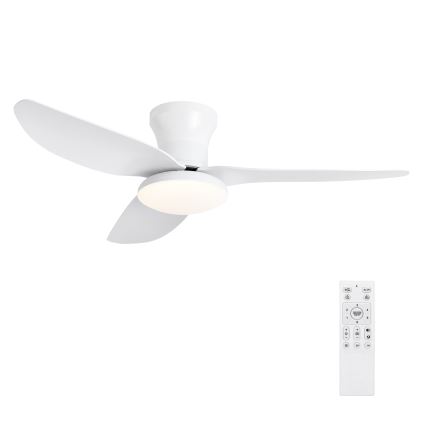 Brilagi - LED Stmívatelný stropní ventilátor LED/30W/230V 3000-6500K bílá + dálkové ovládání