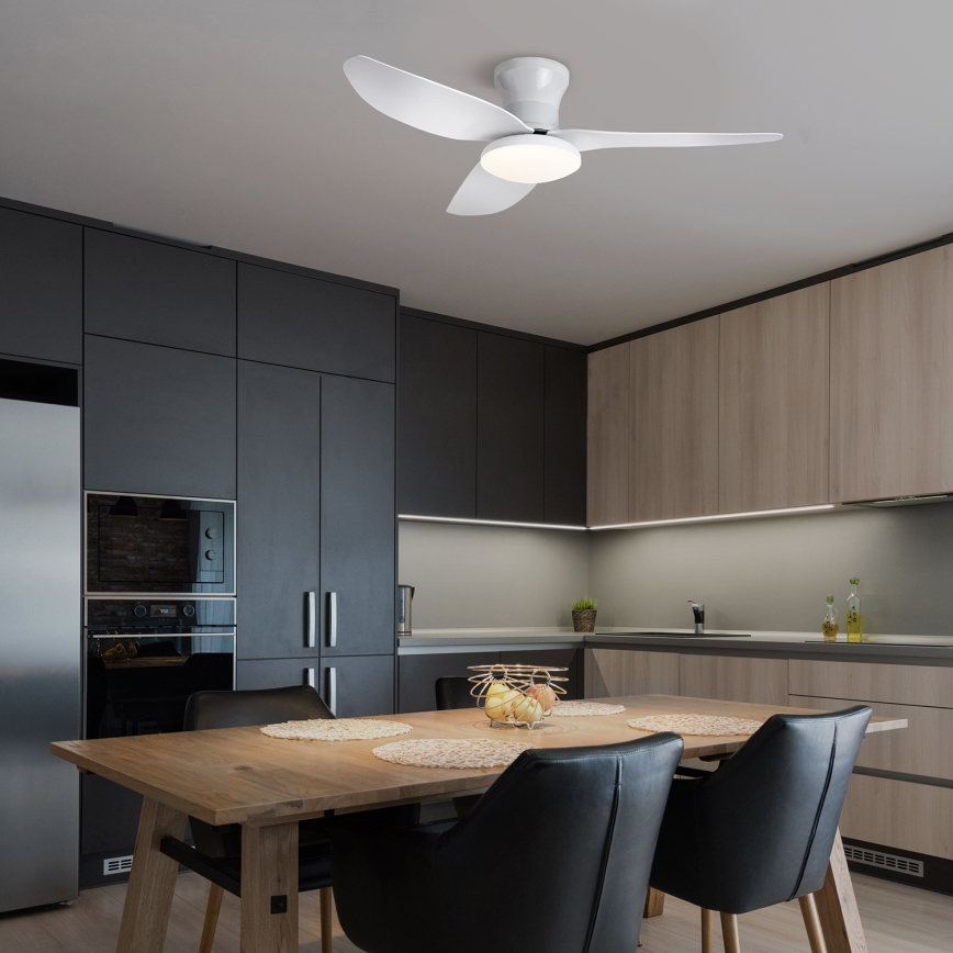 Brilagi - LED Stmívatelný stropní ventilátor LED/30W/230V 3000-6500K bílá + dálkové ovládání