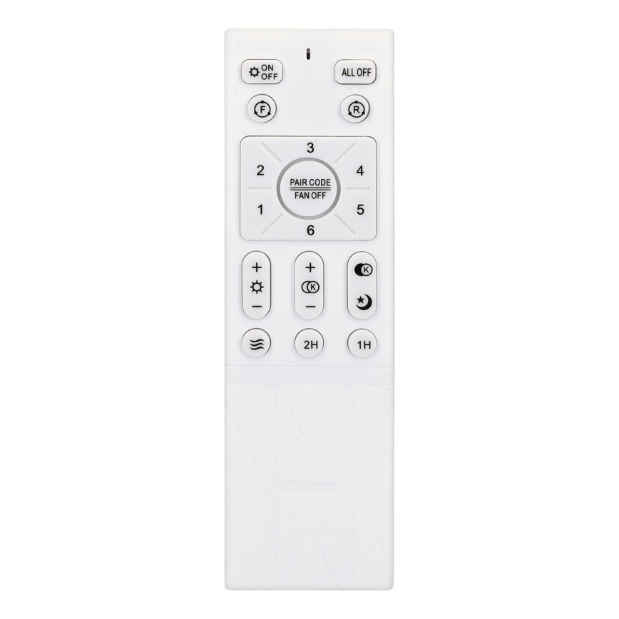Brilagi - LED Stmívatelný stropní ventilátor LED/30W/230V 3000-6500K bílá/hnědá + dálkové ovládání