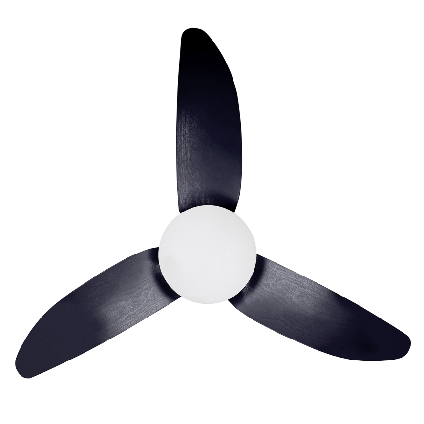 Brilagi - LED Stmívatelný stropní ventilátor LED/30W/230V 3000-6500K černá + dálkové ovládání