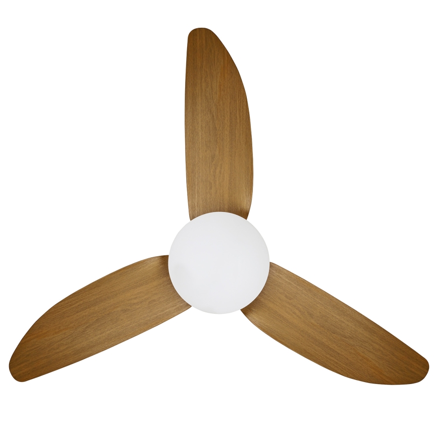 Brilagi - LED Stmívatelný stropní ventilátor LED/30W/230V 3000-6500K černá/hnědá + dálkové ovládání