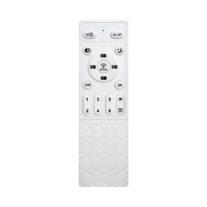 Brilagi - LED Stmívatelný stropní ventilátor LED/34W/230V 106 cm bílá/hnědá + dálkové ovládání