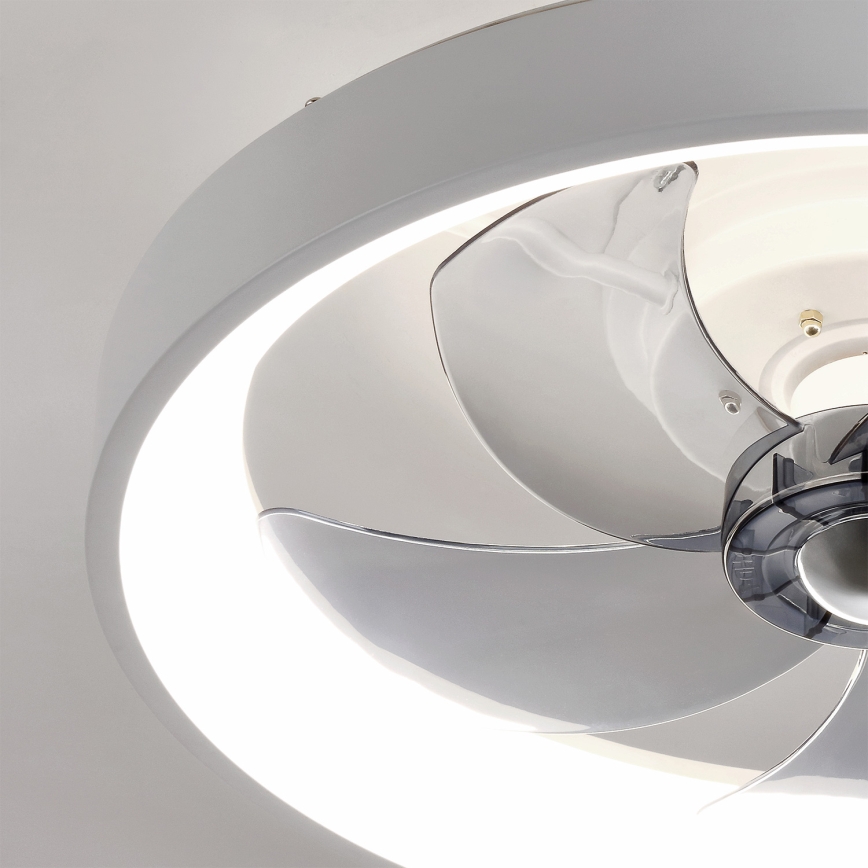 Brilagi - LED Stmívatelný stropní ventilátor LED/34W/230V 3000-6500K pr. 50 cm bílá + dálkové ovládání