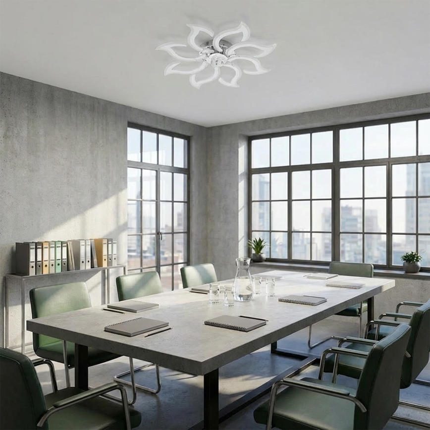 Brilagi - LED Stmívatelný stropní ventilátor LED/44W/230V pr. 90 cm bílá + dálkové ovládání